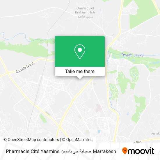Pharmacie Cité Yasmine صيدلية حي ياسمين map