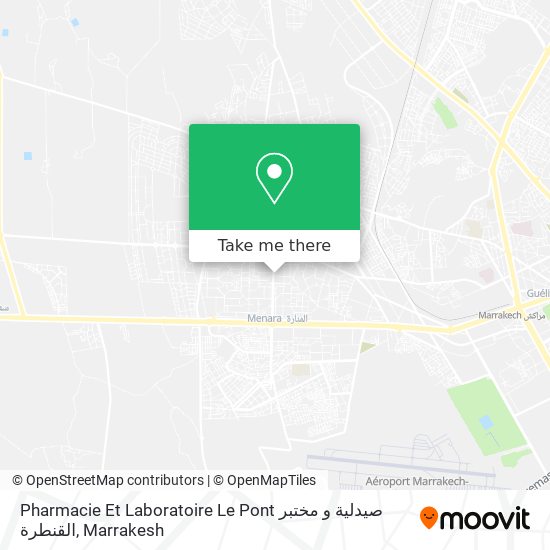 Pharmacie Et Laboratoire Le Pont صيدلية و مختبر القنطرة map