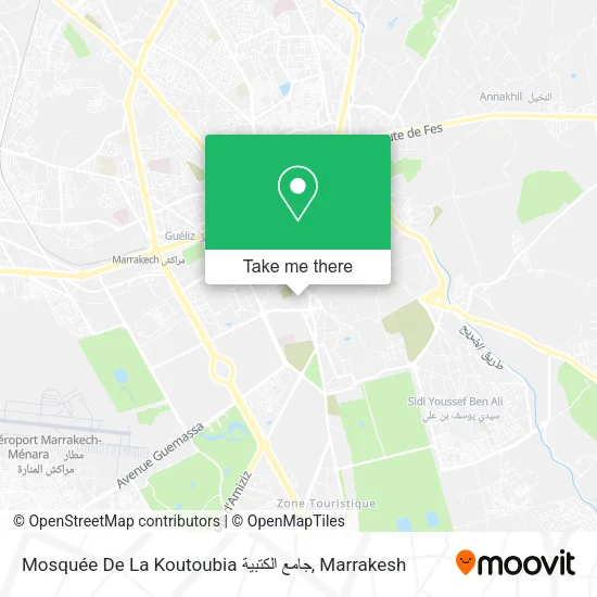 Mosquée De La Koutoubia جامع الكتبية map