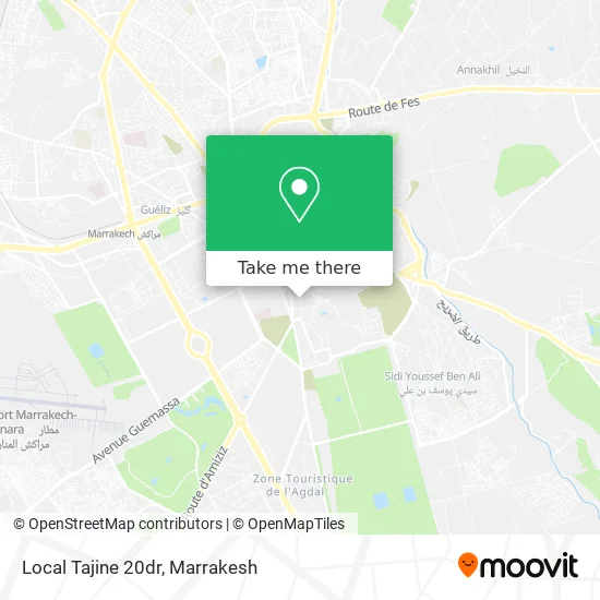 Local Tajine 20dr plan
