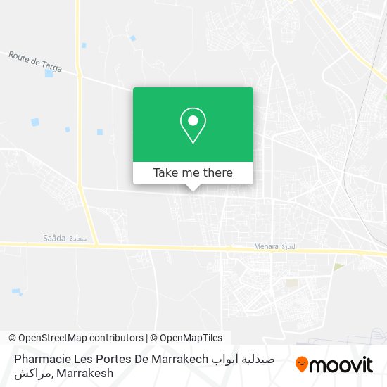 Pharmacie Les Portes De Marrakech صيدلية أبواب مراكش map
