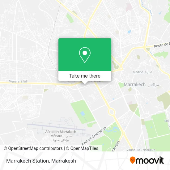 Marrakech Station map