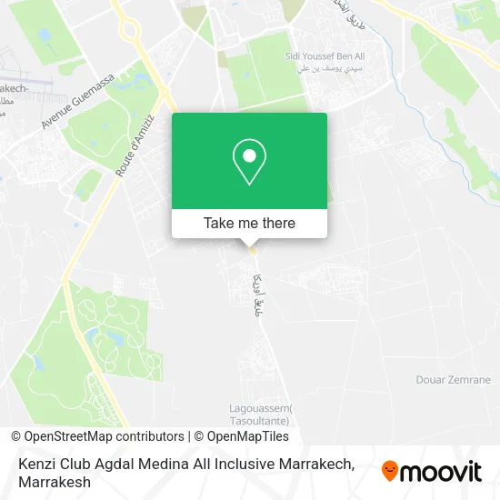 Kenzi Club Agdal Medina All Inclusive Marrakech map