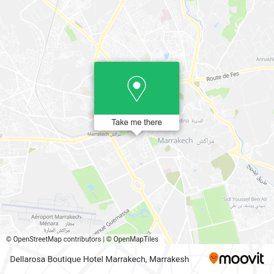Dellarosa Boutique Hotel Marrakech map