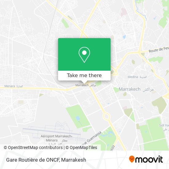 Gare Routière de ONCF map