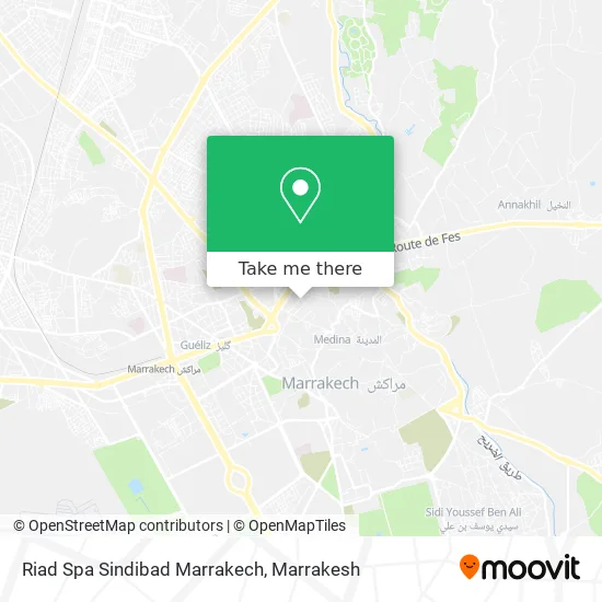 Riad Spa Sindibad Marrakech plan