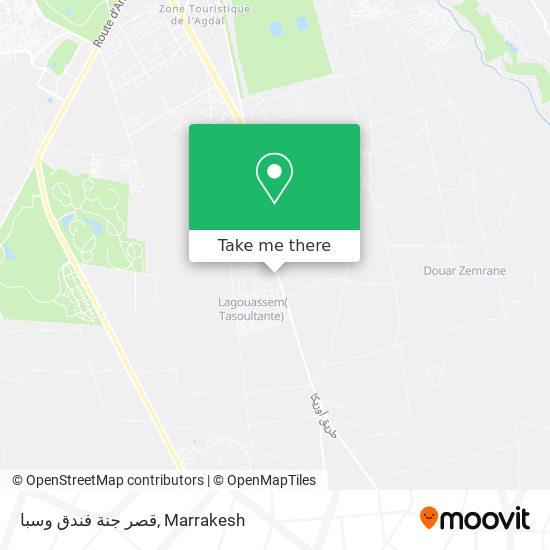 قصر جنة فندق وسبا map