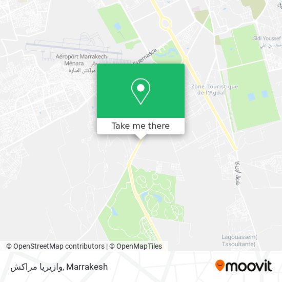 وازيريا مراكش map