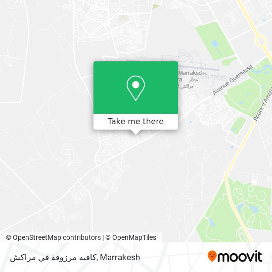 كافيه مرزوقة في مراكش map