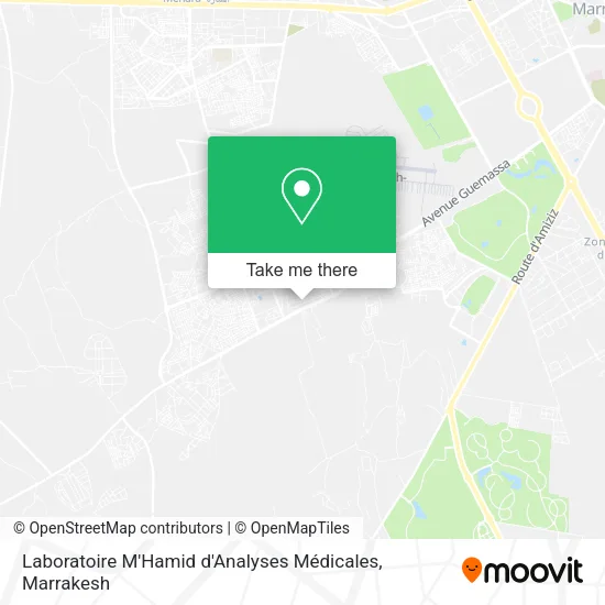 Laboratoire M'Hamid d'Analyses Médicales map