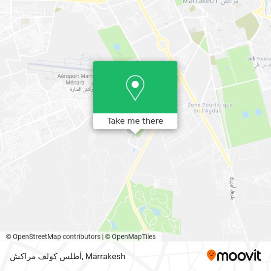 أطلس كولف مراكش map