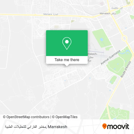 مختبر الفارابي للتحليلات الطبية map