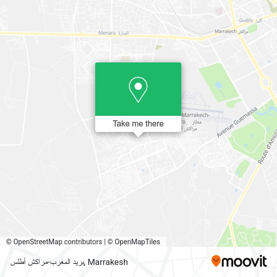 بريد المغرب-مراكش أطلس map