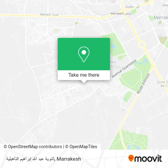 ثانوية عبد الله إبراهيم التأهيلية map