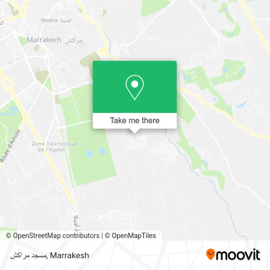 مسجد مراكش map