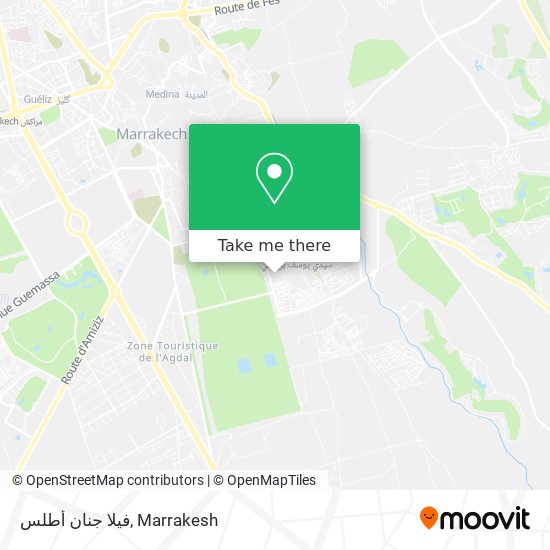 فيلا جنان أطلس map