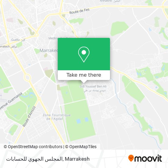 المجلس الجهوي للحسابات map