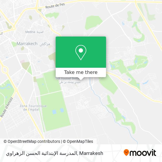المدرسة الإبتدائية الحسن الزهراوي map