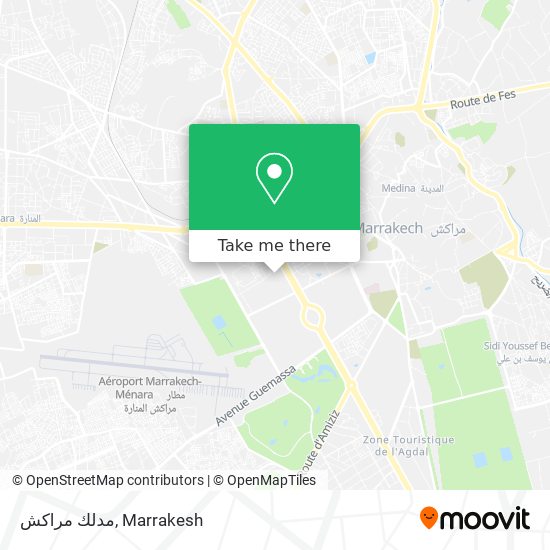 مدلك مراكش map