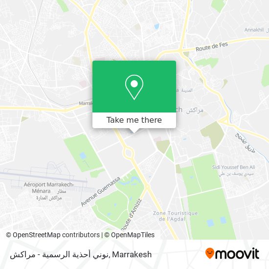 نوني أحذية الرسمية - مراكش map