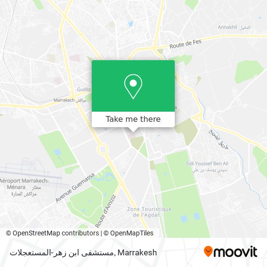 مستشفى ابن زهر-المستعجلات map