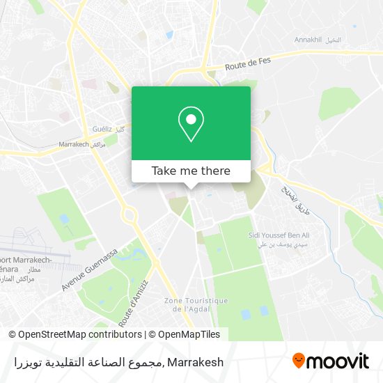 مجموع الصناعة التقليدية تويزرا map