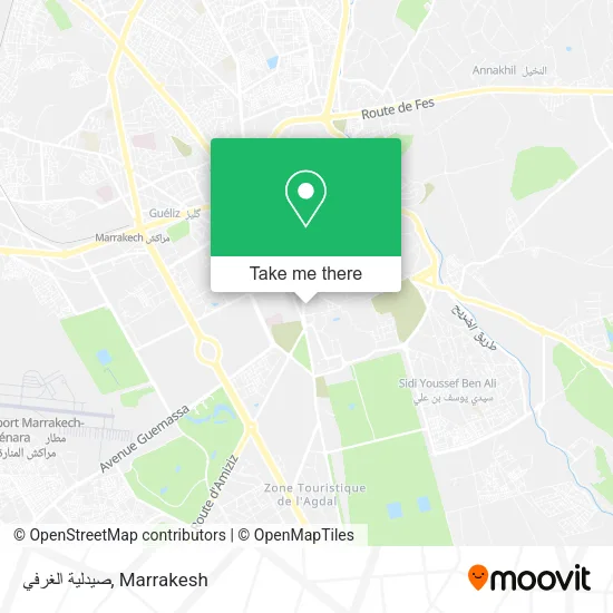 صيدلية الغرفي map