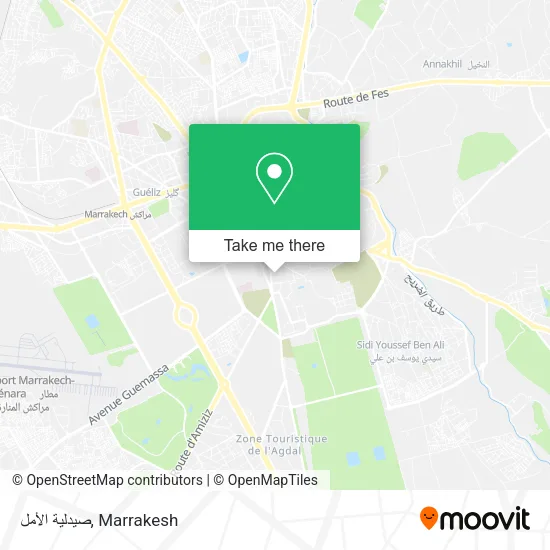 صيدلية الأمل map
