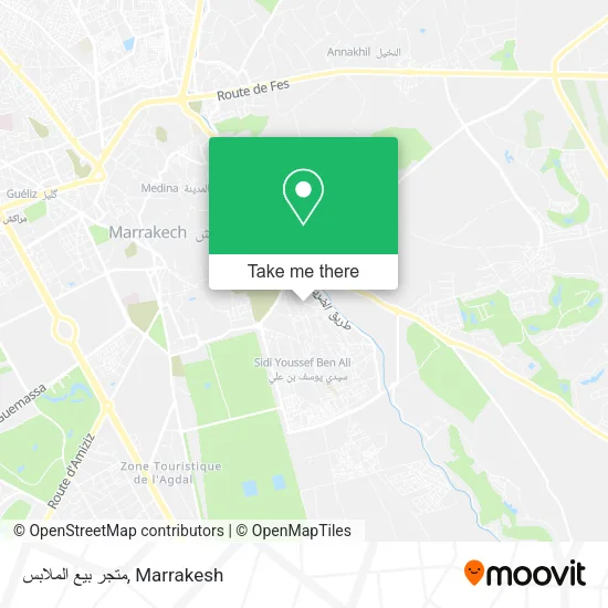 متجر بيع الملابس plan