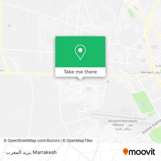 بريد المغرب map