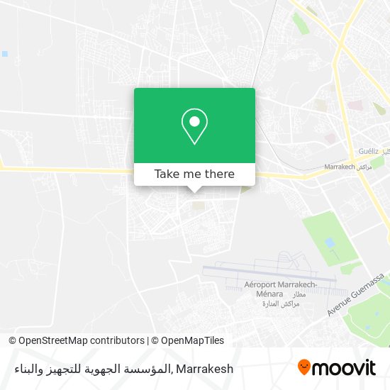 المؤسسة الجهوية للتجهيز والبناء map