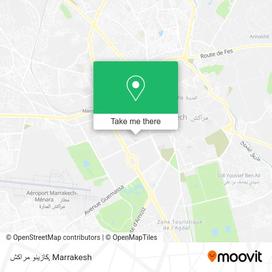 كازينو مراكش map