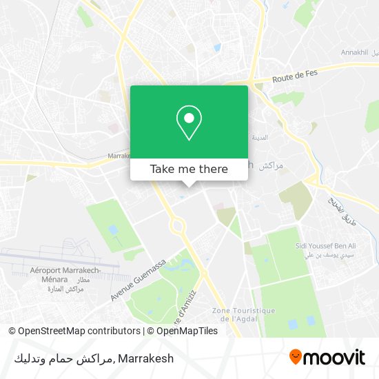 مراكش حمام وتدليك map