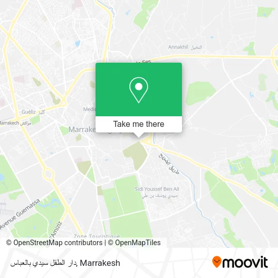 دار الطفل سيدي بالعباس map