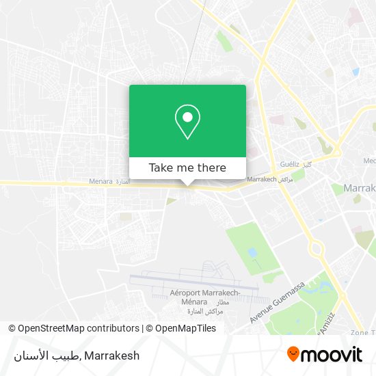 طبيب الأسنان map