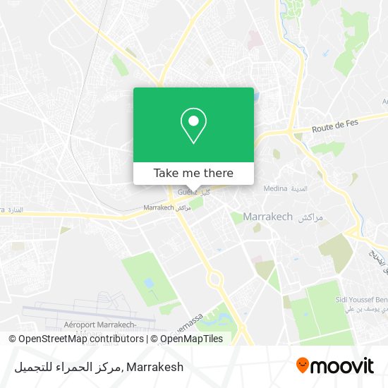 مركز الحمراء للتجميل map