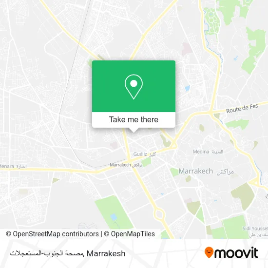 مصحة الجنوب-المستعجلات map