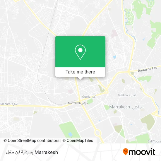 صيدلية ابن طفيل map