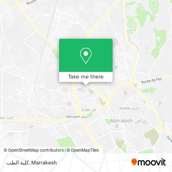 كلية الطب map