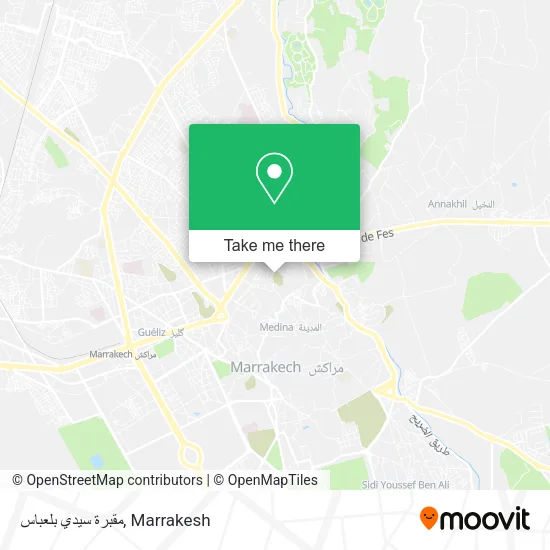 مقبرة سيدي بلعباس map