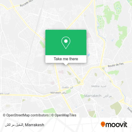 النخيل مراكش plan