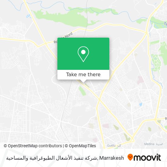 شركة تنفيذ الأشغال الطبوغرافية والمساحية map