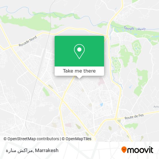مراكش منارة map