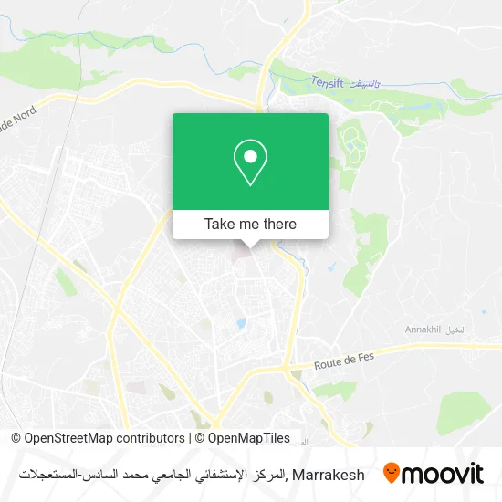 المركز الإستشفائي الجامعي محمد السادس-المستعجلات map