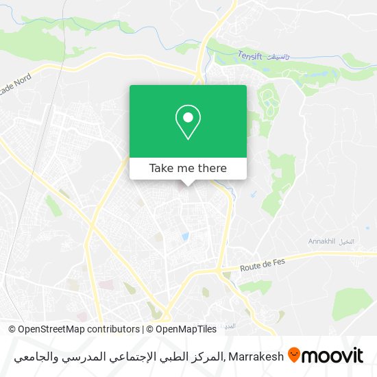 المركز الطبي الإجتماعي المدرسي والجامعي map