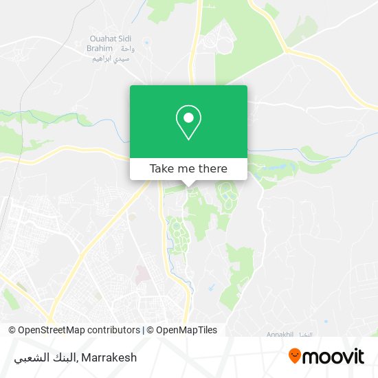 البنك الشعبي map