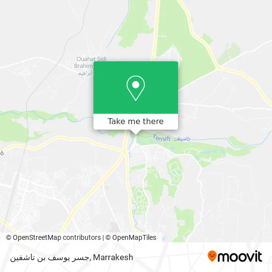 جسر يوسف بن تاشفين map