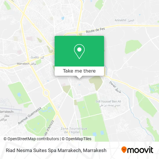 Nesma Suites Spa Marrakech map