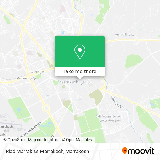 Riad Marrakiss Marrakech map