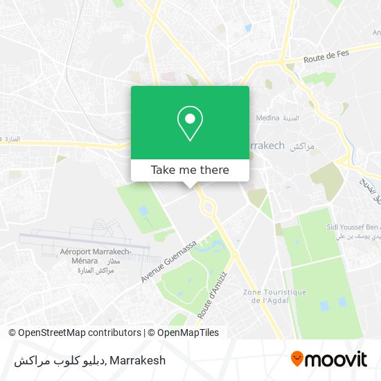 دبليو كلوب مراكش map